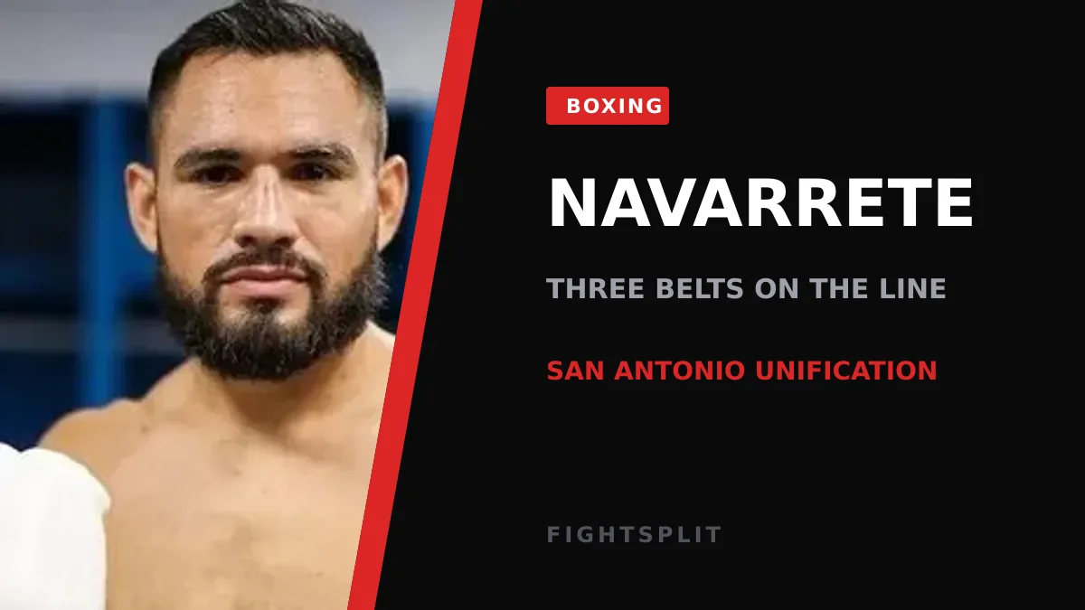 Emanuel Navarrete during a super featherweight world title bout