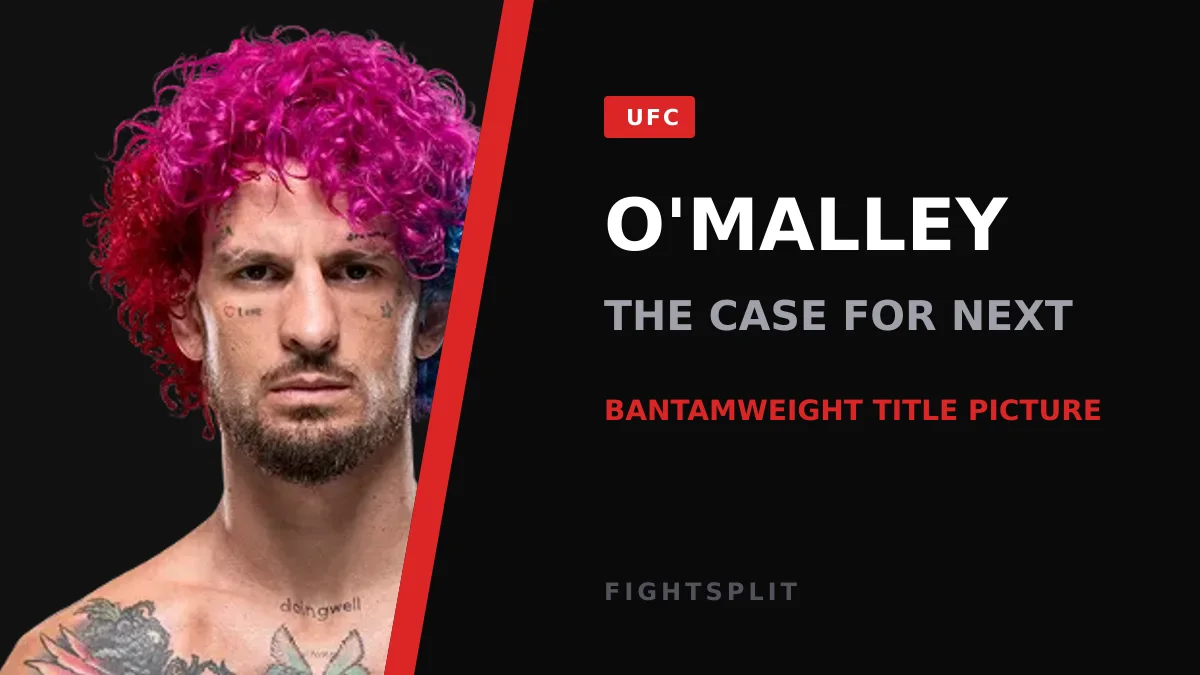 Sean O'Malley stands in the Octagon after a UFC bantamweight bout