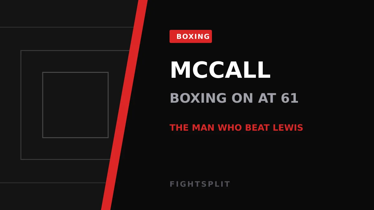 Former heavyweight world champion Lennox Lewis in the ring
