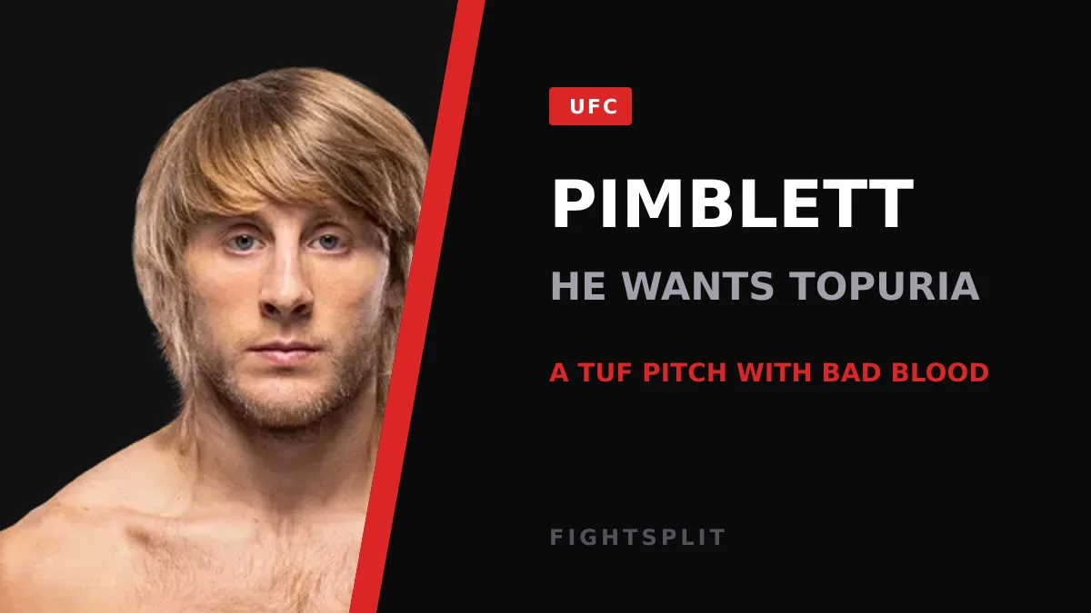 Ilia Topuria inside the octagon during a UFC event