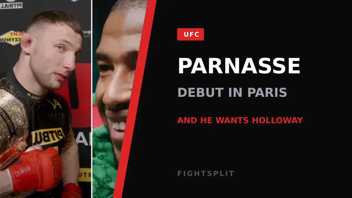 Max Holloway stands in the octagon ahead of a UFC fight