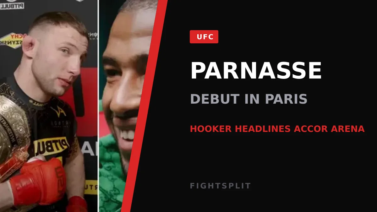 Dan Hooker in the Octagon during a UFC lightweight bout