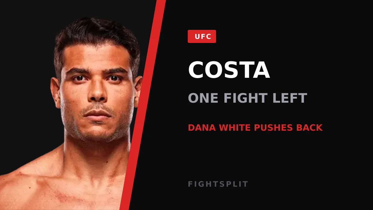 Paulo Costa stares down an opponent inside the UFC Octagon