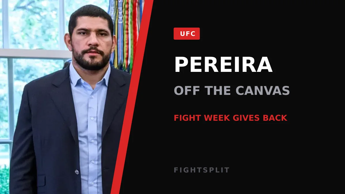 Alex Pereira poses during UFC International Fight Week in Las Vegas