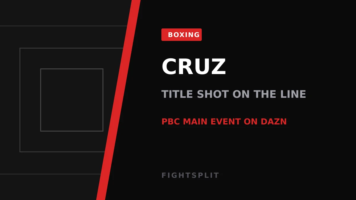 Isaac 'Pitbull' Cruz in the ring during a super lightweight bout