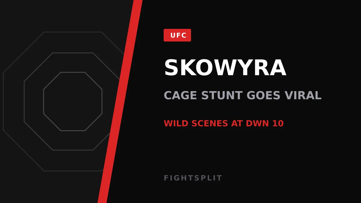 Regional MMA fighter celebrating a cage victory
