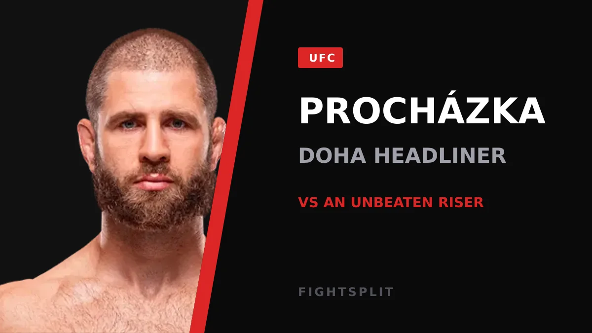 Jiří Procházka in the Octagon during a UFC light heavyweight bout