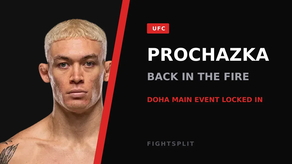 Jiri Prochazka in the octagon during a UFC light heavyweight bout
