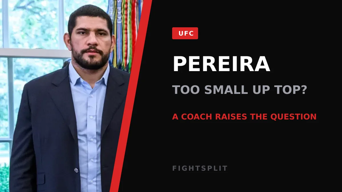 Alex Pereira squares up during a UFC heavyweight bout