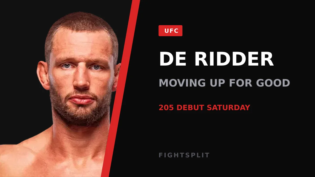 Reinier de Ridder inside the Octagon ahead of his UFC light heavyweight debut