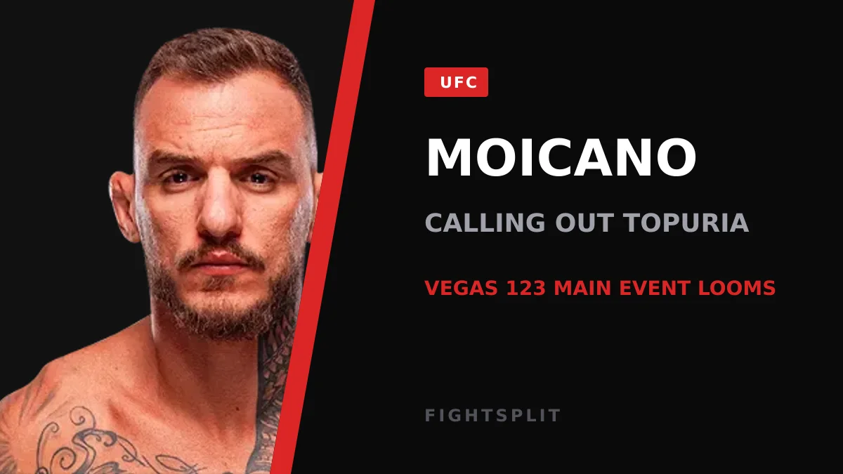 Ilia Topuria stands in the Octagon before a UFC lightweight bout