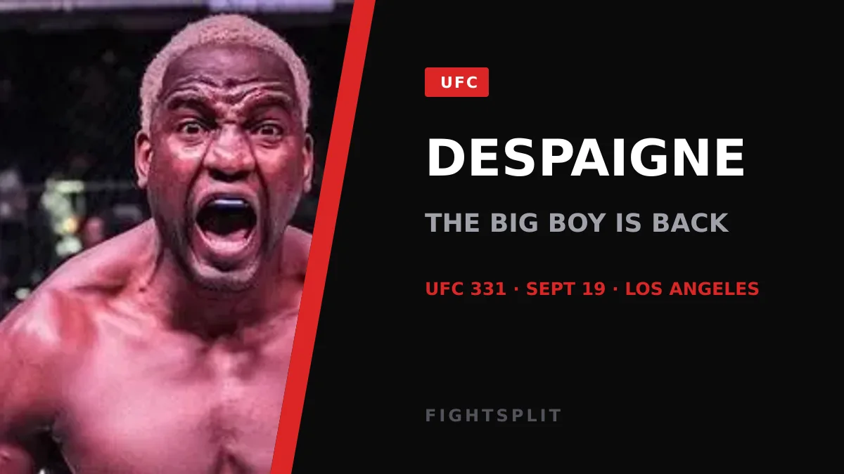 Cuban heavyweight Robelis Despaigne poses ahead of his UFC 331 return