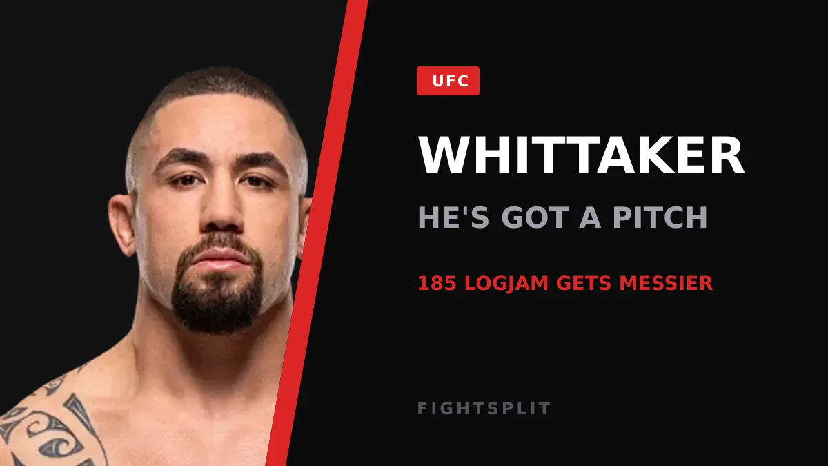 Robert Whittaker during a UFC fight week appearance