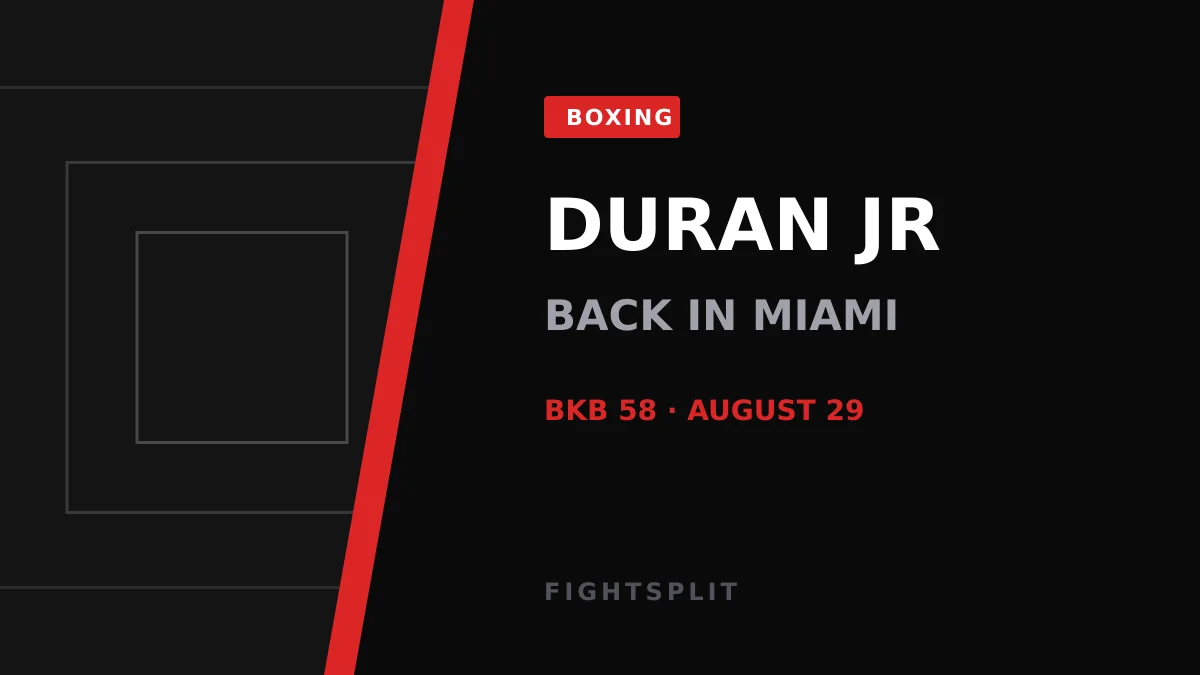 Roberto Duran Jr, son of boxing legend Roberto Duran, in fighting stance