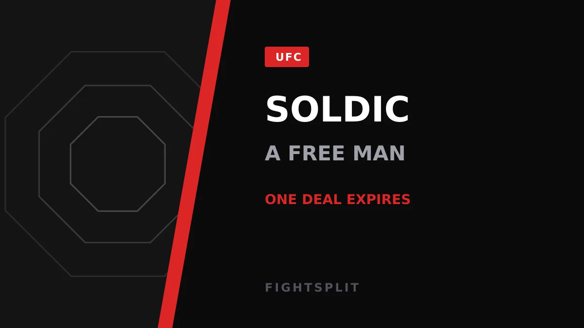 Roberto Soldic celebrating a knockout victory inside the cage