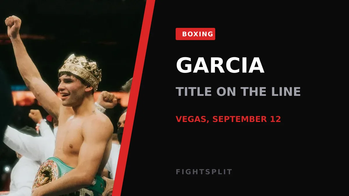 Ryan Garcia in the ring during a professional boxing match
