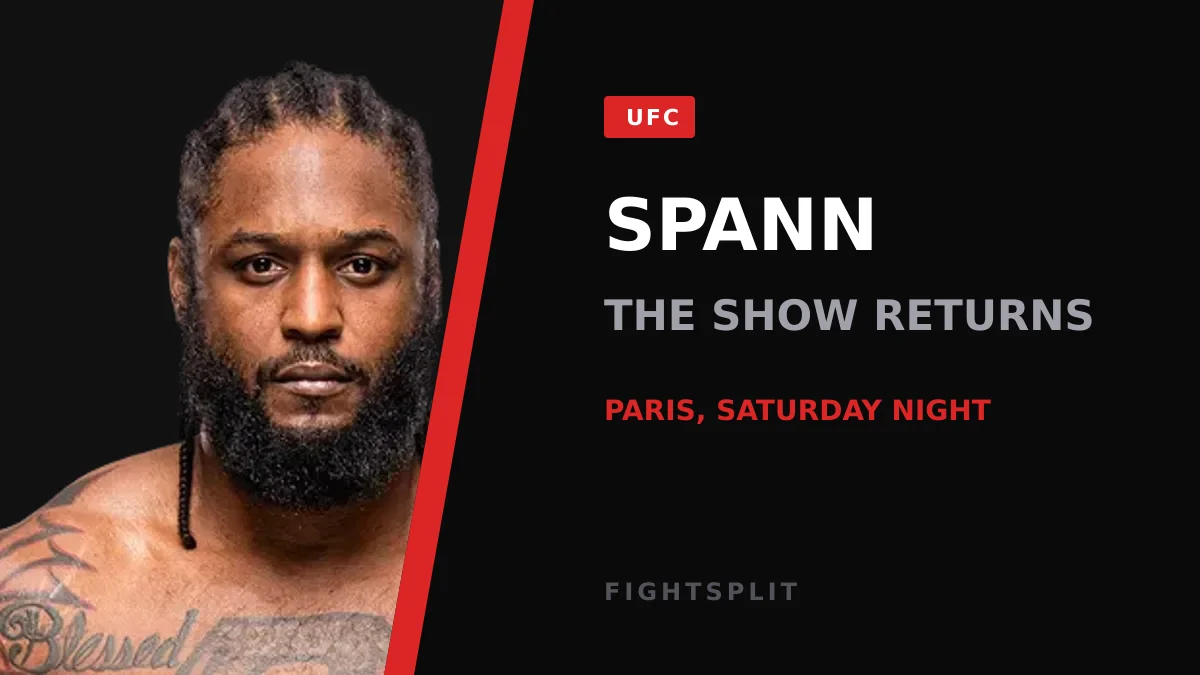 UFC heavyweight Ryan Spann inside the Octagon