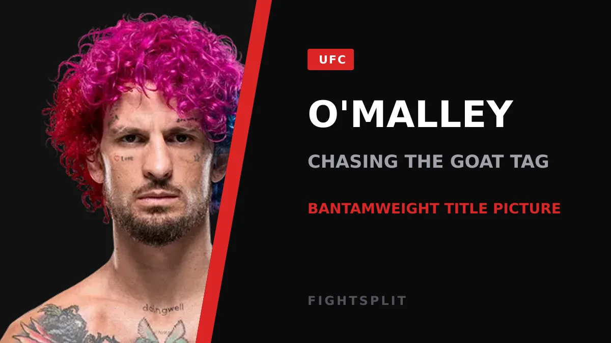 Sean O'Malley reacts after a UFC bantamweight win