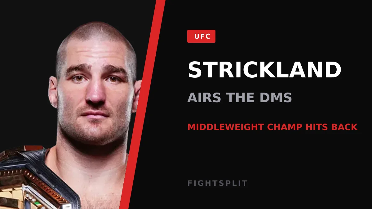 Sean Strickland during a UFC event