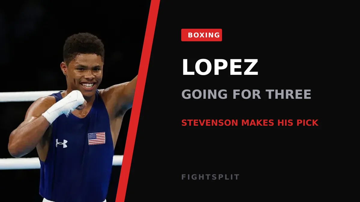 Teofimo Lopez in the ring during a world title fight