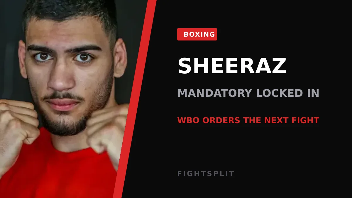 Hamzah Sheeraz posing after a WBO super-middleweight title win