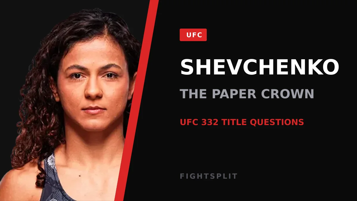 Valentina Shevchenko, the UFC women's flyweight champion whose injury reshaped UFC 332