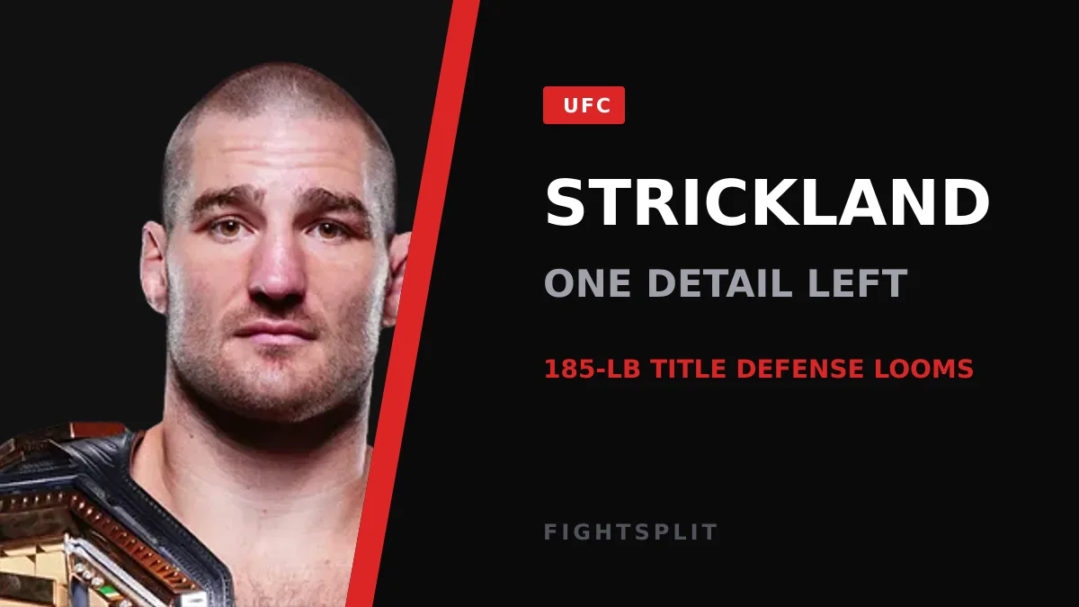 Sean Strickland celebrates a UFC middleweight victory inside the octagon