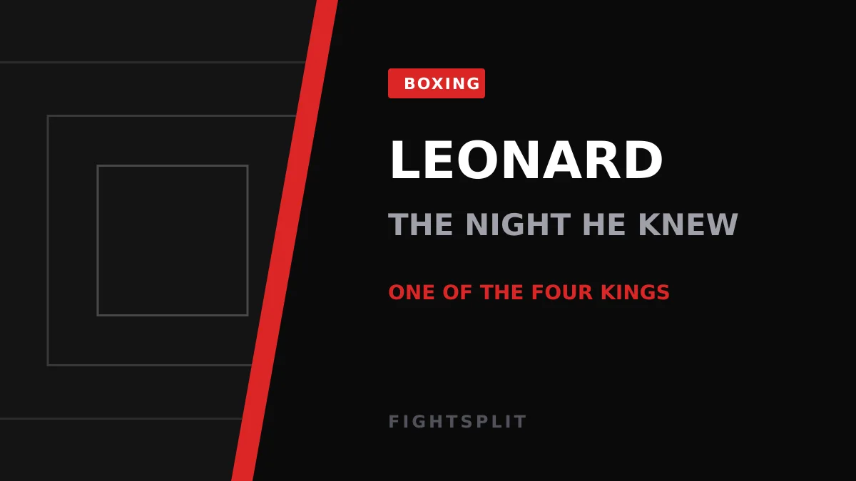 Sugar Ray Leonard during his career as a multi-division world champion