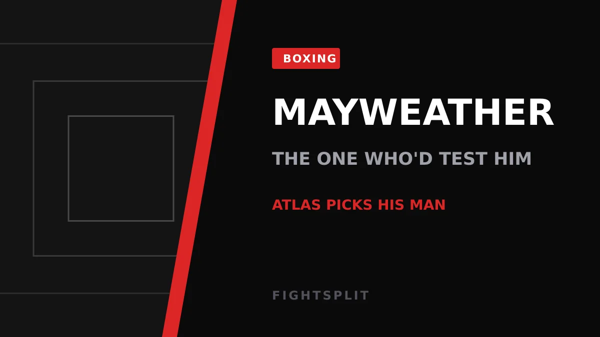 Floyd Mayweather Jr in the ring during a title fight