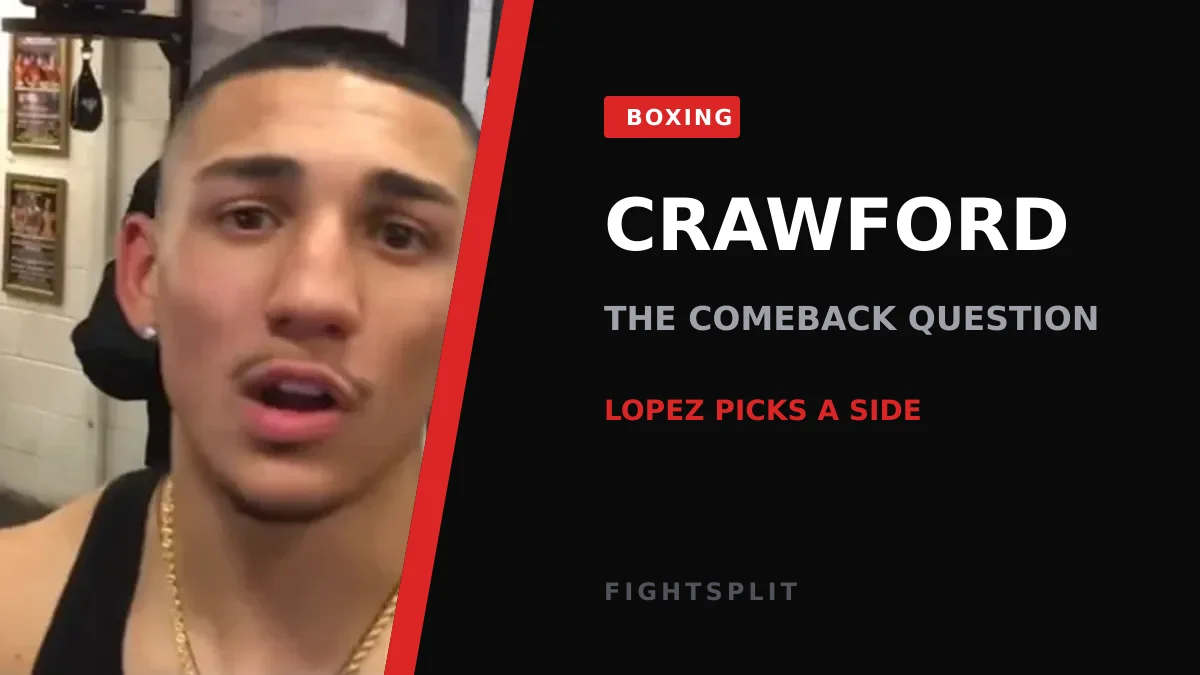 Terence Crawford in the ring during a championship fight
