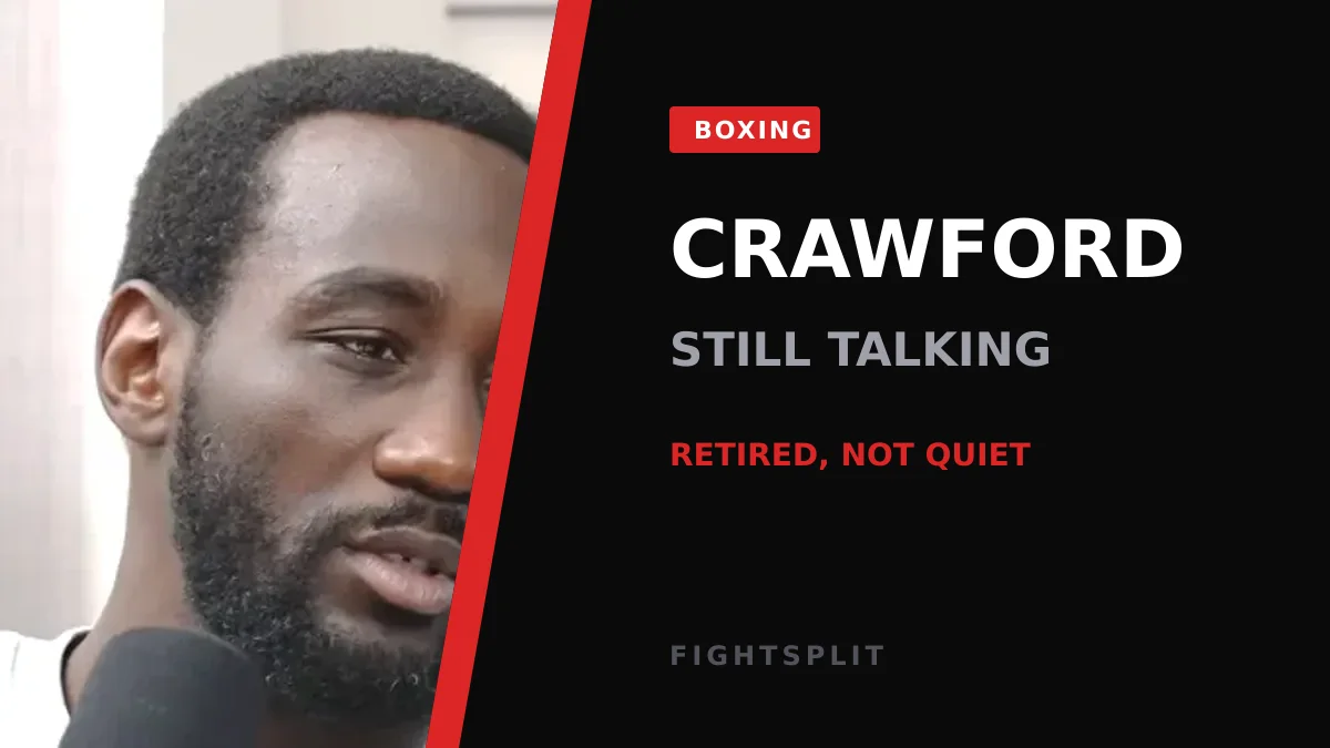 Terence Crawford in the ring during a professional boxing match