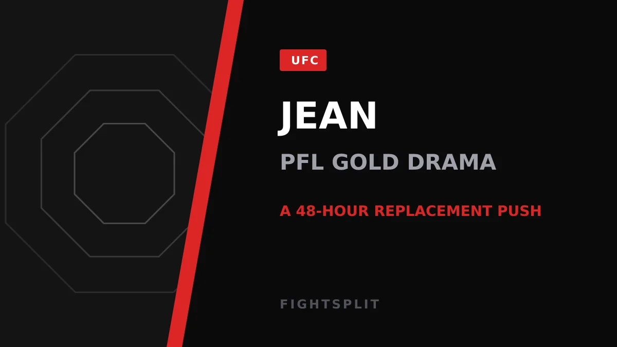 Thad Jean celebrates a PFL victory inside the cage