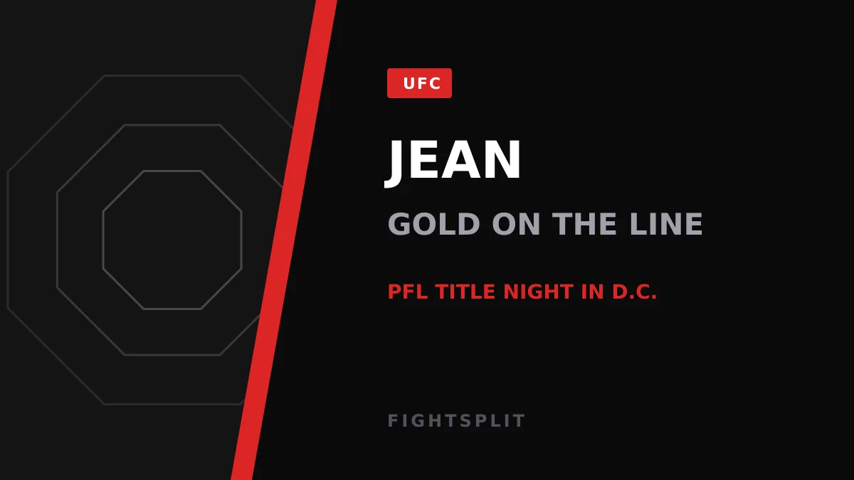 An MMA fighter celebrating inside a lit cage after a title fight