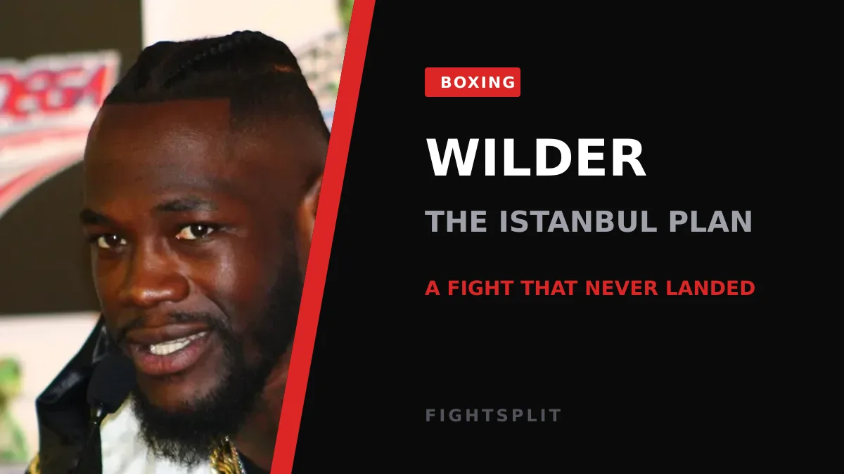 Deontay Wilder posing during a heavyweight boxing event