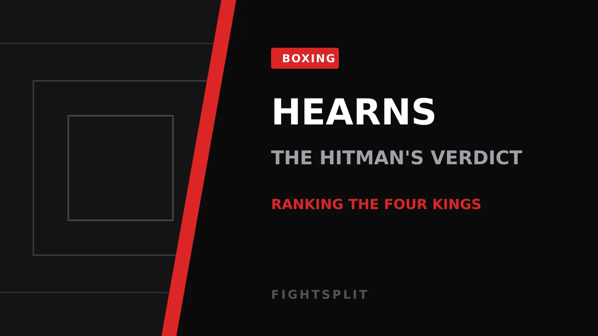 Thomas 'The Hitman' Hearns during his prime as a multi-division world champion