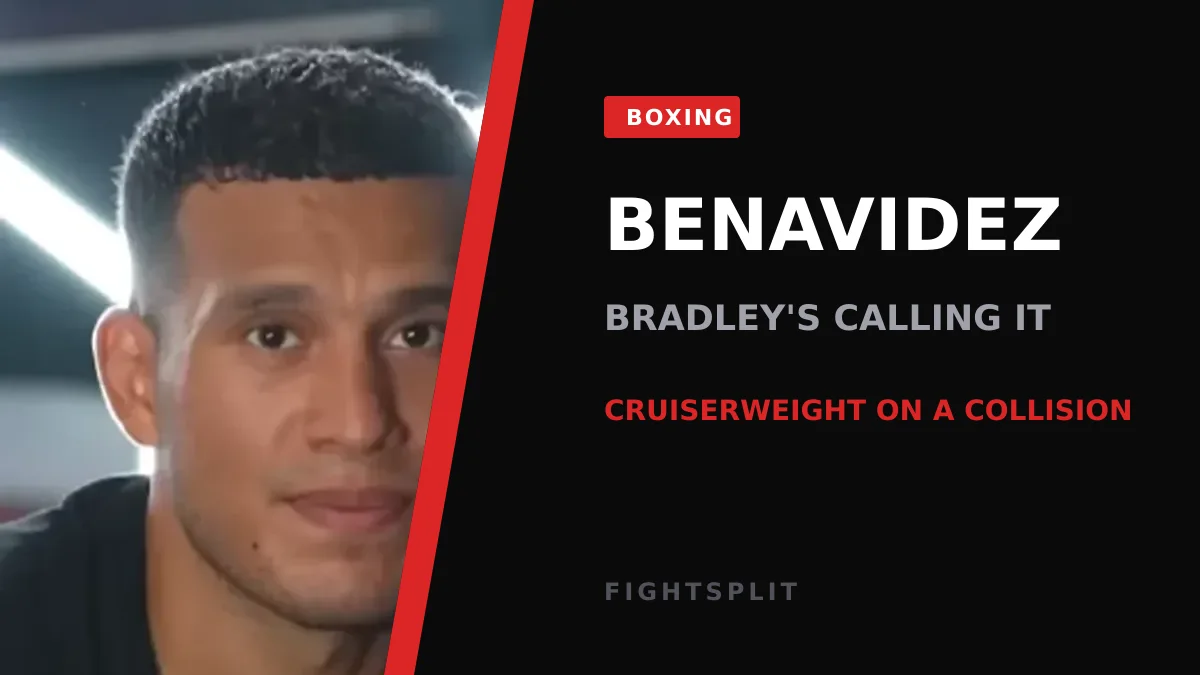 David Benavidez in the ring during a cruiserweight bout