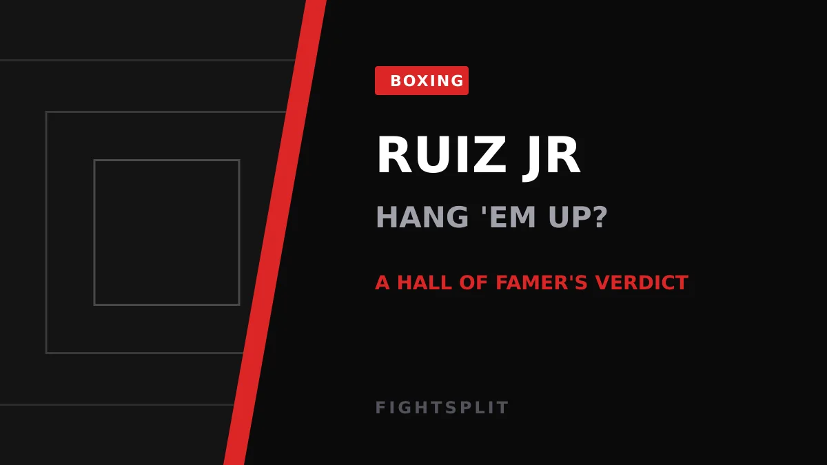 Andy Ruiz Jr in the ring during a heavyweight bout