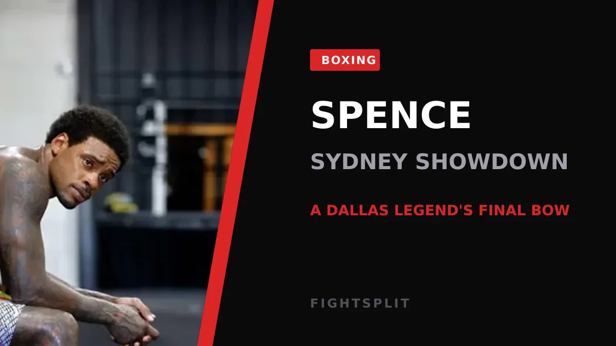 Errol Spence Jr in the ring during his fight against Tim Tszyu