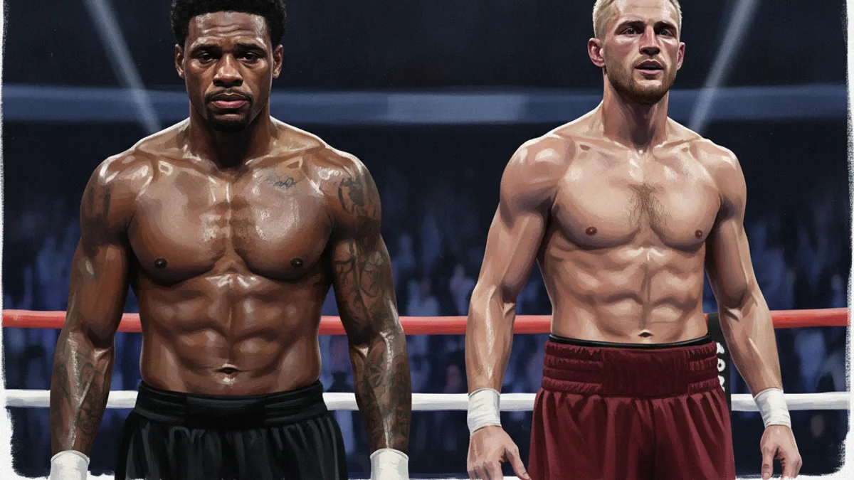 Errol Spence Jr in the ring during his fight against Tim Tszyu
