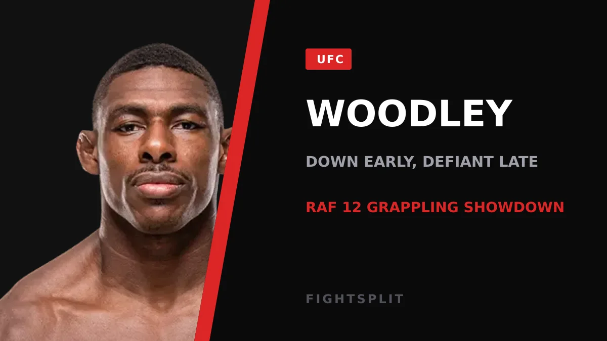 Former UFC welterweight champion Tyron Woodley in competition gear