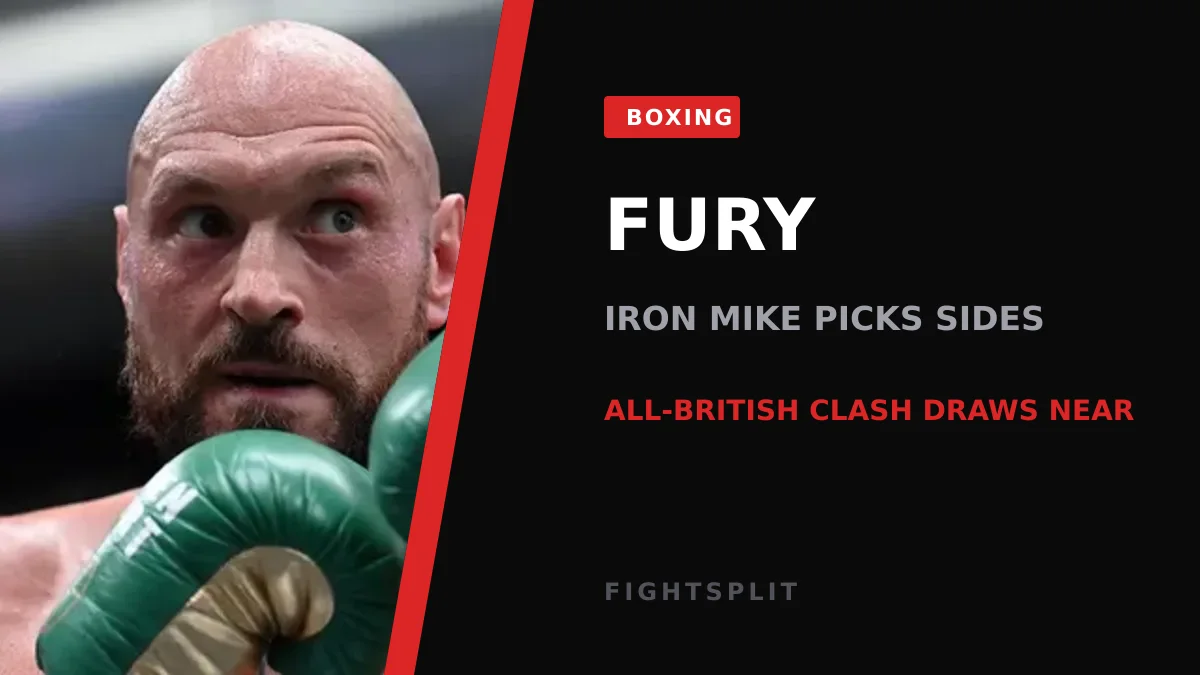 Tyson Fury celebrating after a heavyweight bout