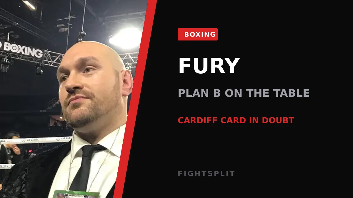 Tyson Fury standing in the ring during a heavyweight bout