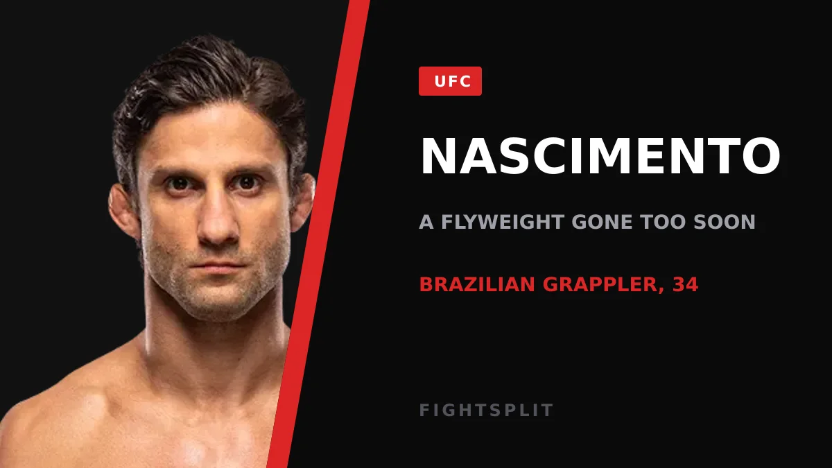 UFC flyweight Allan Nascimento inside the Octagon