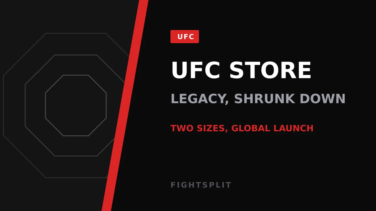 A UFC Legacy replica championship title belt displayed on a stand
