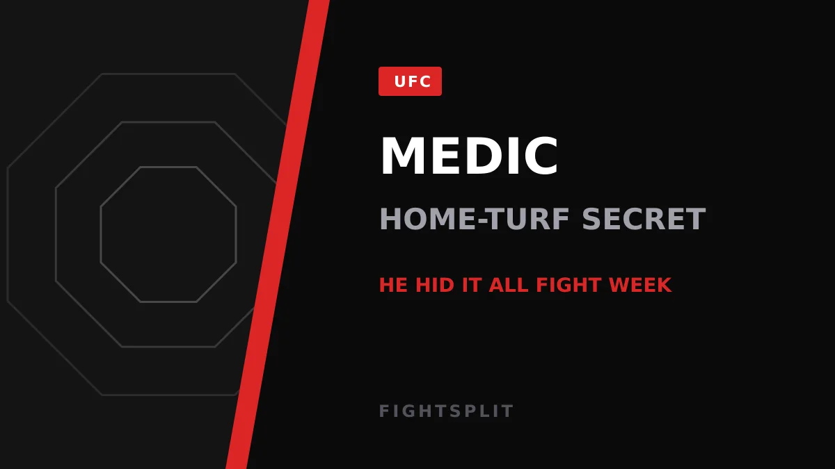 Uros Medic celebrates in the Octagon after his UFC Belgrade win