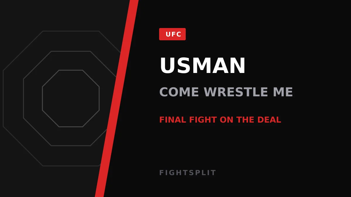 Usman Nurmagomedov during a PFL lightweight title fight