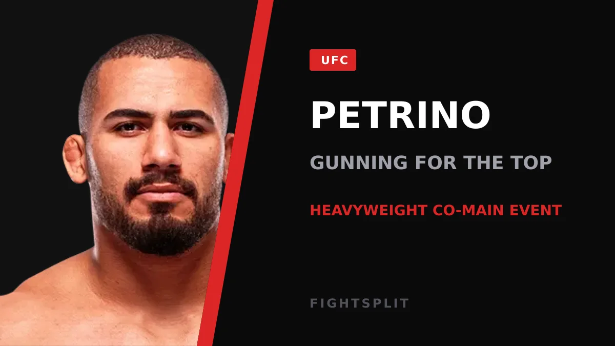 Vitor Petrino inside the octagon during a UFC heavyweight bout