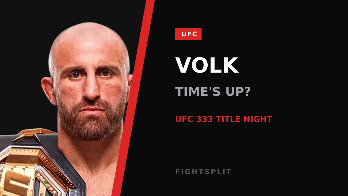 Alexander Volkanovski in the octagon ahead of his UFC 333 featherweight title defense