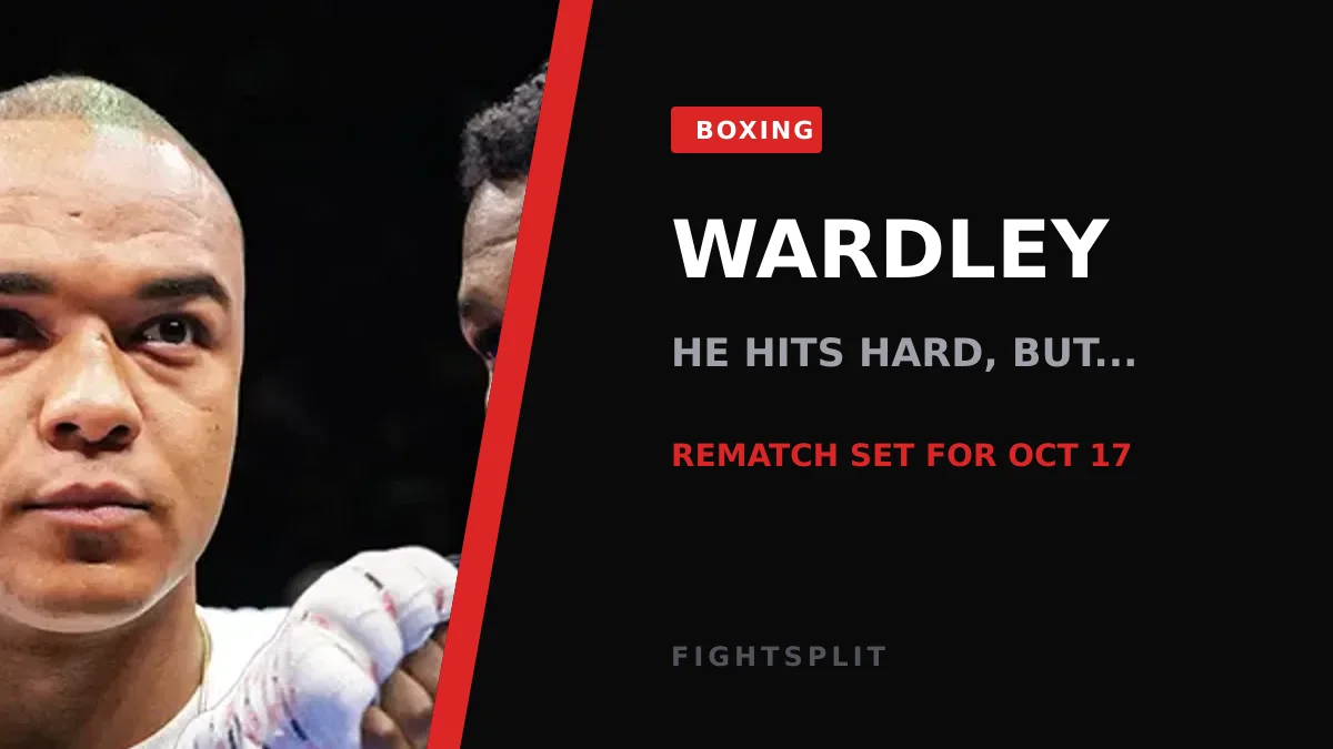 Daniel Dubois in the ring during a heavyweight title bout