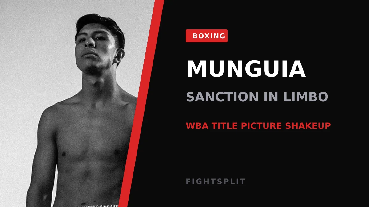 Jaime Munguia in the ring during a professional boxing match